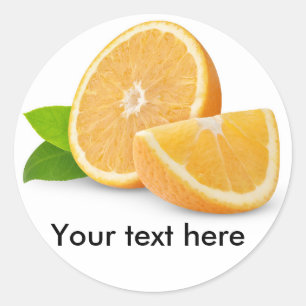 De oranje vruchten van de besnoeiing ronde sticker