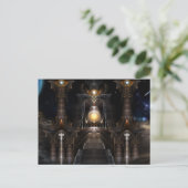 De Orb van Acrellis Fractal Art Briefkaart (Staand voorkant)