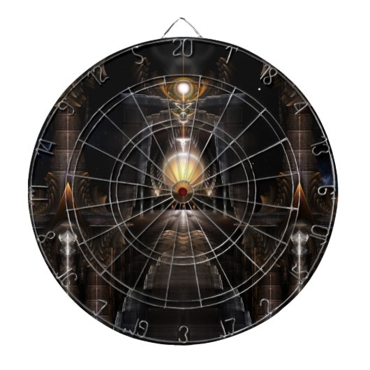 De Orb van Acrellis Fractal Art Dart Board Dartbord (Voorkant)