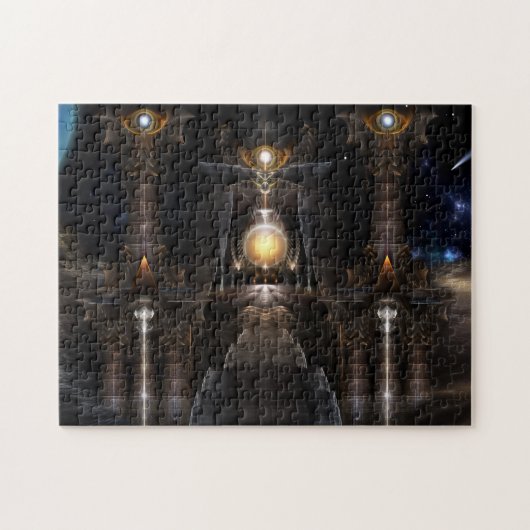 De Orb van Acrellis Fractal Art Puzzle Legpuzzel (Horizontaal)