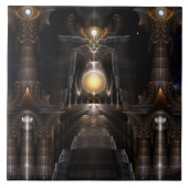 De Orb van Acrellis Fractal Art Tegel Tegeltje (Voorkant)