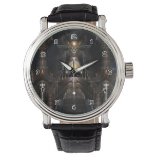 De Orb Van Acrellis Fractale Kunst Horloge