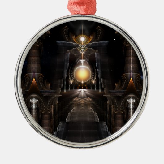 De Orb van het fractal Art Premium Ornament van Ac (Voorkant)