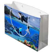 De Orca familie Groot Cadeauzakje (Achterkant Gekanteld)