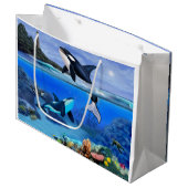 De Orca familie Groot Cadeauzakje (Voorkant Gekanteld)
