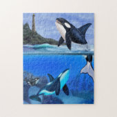 De Orca familie Legpuzzel (Verticaal)
