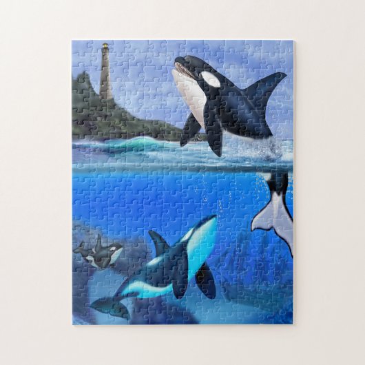 De Orca familie Legpuzzel (Verticaal)