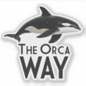 De Orca Manier Sticker (Voorkant)
