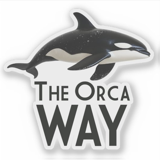 De Orca Manier Sticker (Voorkant)