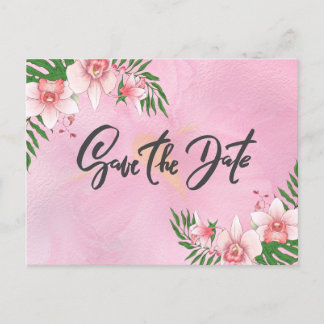 De Orchid Flowers sparen de Datum Briefkaart