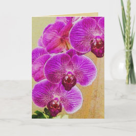 De Orchid Promises kunnen worden gepersonaliseerd Feestdagen Kaart