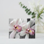 De Orchidee van de brand Briefkaart (Staand voorkant)