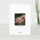 De Orchidee van de non komt Wenskaart tot bloei Kaart (Achterkant)