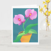 De Orchidee van het maanlicht Kaart (Gele Bloem)