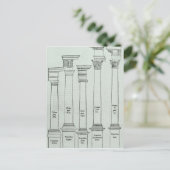 De Orders van Architectuur Briefkaart (Staand voorkant)