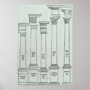 De Orders van Architectuur Poster