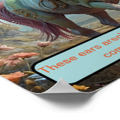 De oren zijn geland poster (Hoek)