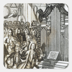 De orgaanoverweging vierkante sticker