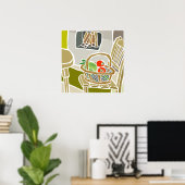 De organische keuken poster (Thuiskantoor)