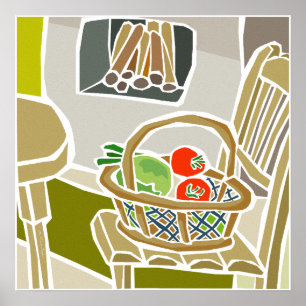 De organische keuken poster