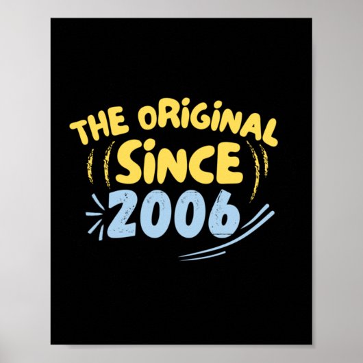 De Origineel Sinds 2006 Sticker Poster (Voorkant)