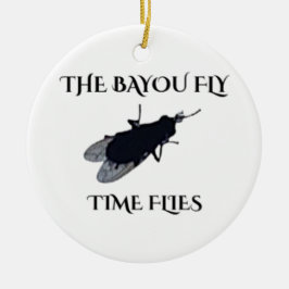 De Originele Bayou Fly Tijd vliegt Keramisch Ornament