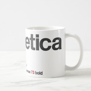 De originele Big LoveHelvetica Logo Mok