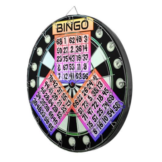De originele Bingo Bango Dartbord (Voorkant Rechts)