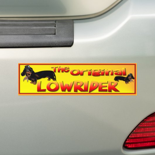 De originele Bumpersticker van de Lowrider (Op auto)