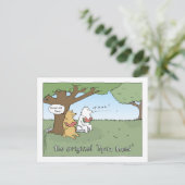 De originele Cartoon "Spitz Breed" Briefkaart (Staand voorkant)