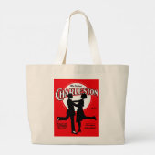 De originele Charleston Dance Bladmuziek 1923 Grote Tote Bag (Achterkant)