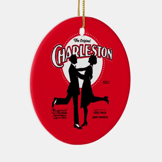 De originele Charleston Dance Bladmuziek 1923 Keramisch Ornament (Rechts)