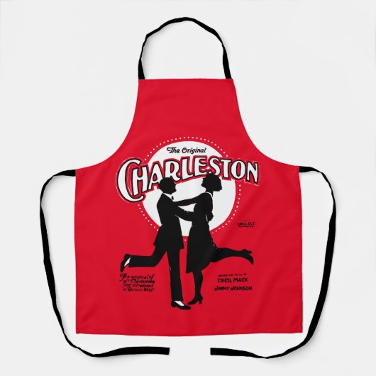 De originele Charleston Dance Bladmuziek 1923 Schort (Voorkant)