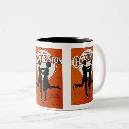 De originele Charleston Tweekleurige Koffiemok (Voorkant rechts)