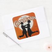 De originele Charleston Vierkante Sticker (Envelop)