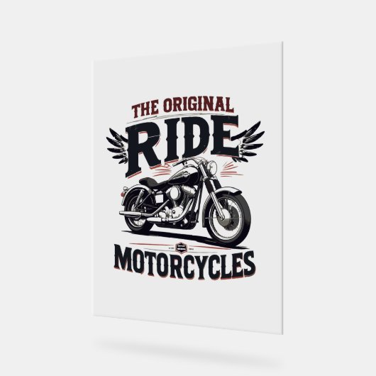 De originele fiets acryl bord (Hoek)