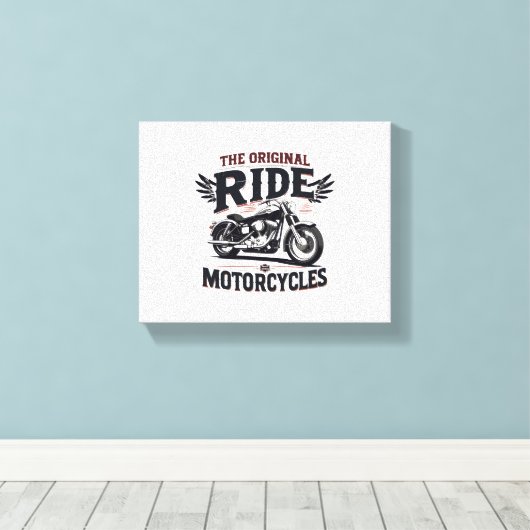 De originele fiets canvas afdruk (Insitu (Houten vloer))