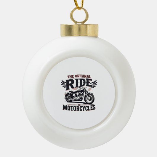 De originele fiets keramische bal ornament (Voorkant)