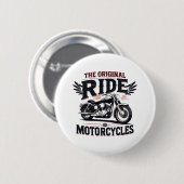 De originele fiets ronde button 5,7 cm (Voorkant /achterkant)