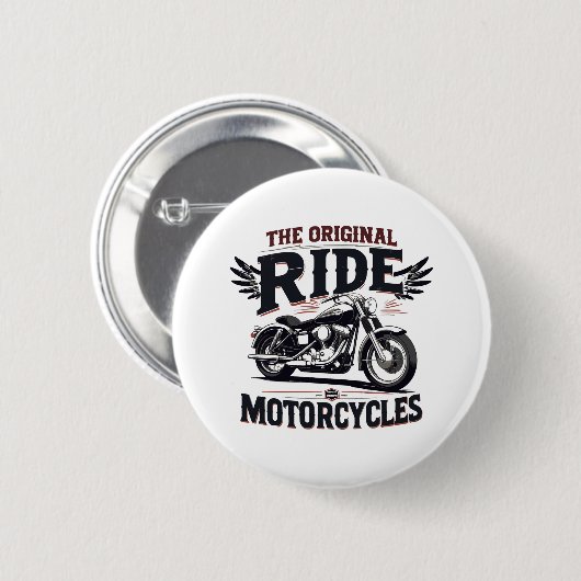 De originele fiets ronde button 5,7 cm (Voorkant /achterkant)