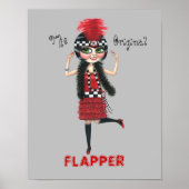 De originele Flapper Girl Roaring '20s Cute Doll Poster (Voorkant)