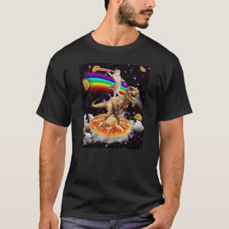 De ORIGINELE Galay Laser Oog Kat op Dinosaur op Pi T-shirt
