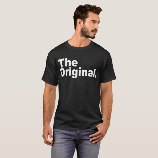 De originele gelijke Familie T-shirt - Witte Druk (Voorkant volledig)