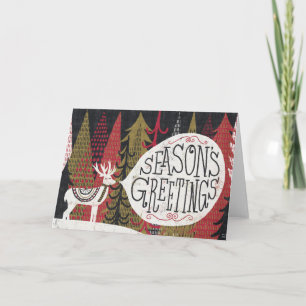 De originele Herten van Kerstmis Feestdagen Kaart