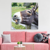 De originele Jackass Funny Donkey Mule Boerderij A Canvas Afdruk (Insitu (Woonkamer))