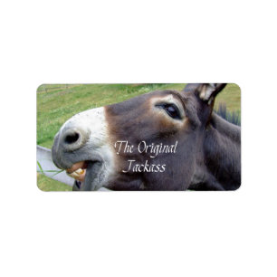 De originele Jackass Funny Donkey Mule Boerderij A Etiket
