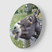 De originele Jackass Funny Donkey Mule Boerderij A Grote Klok (Hoek)