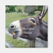 De originele Jackass Funny Donkey Mule Boerderij A Magneet (Voorkant)