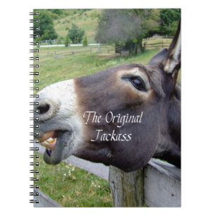 De originele Jackass Funny Donkey Mule Boerderij A Notitieboek
