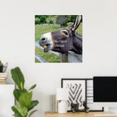 De originele Jackass Funny Donkey Mule Boerderij A Poster (Thuiskantoor)